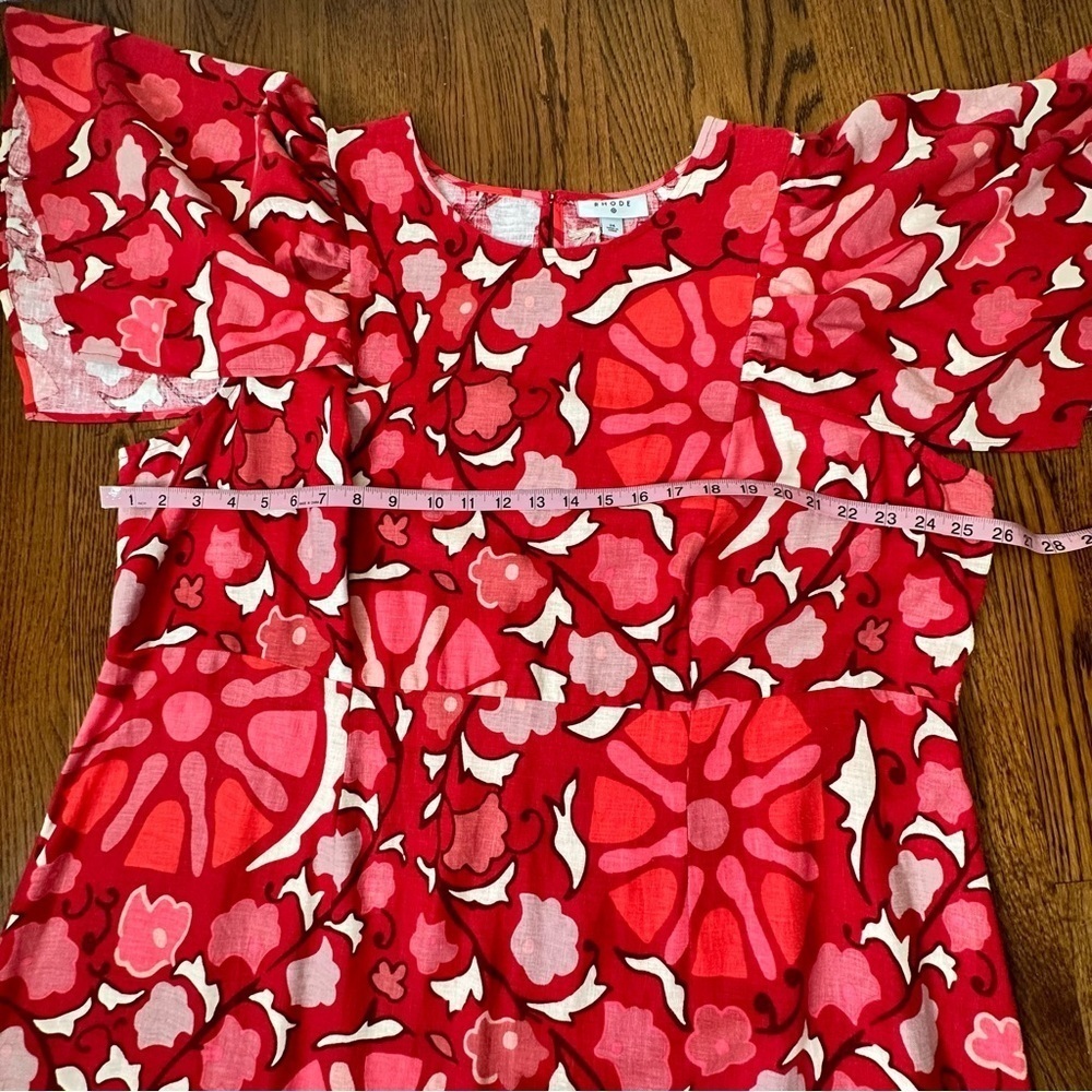 RHODE Long Floral Dress Sz 24 NWT - Picture 5 of 8
